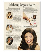 Clairol Happiness Conditioning Hair Color Vintage 1972 Full-Page Magazin... - £7.63 GBP