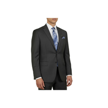 Men RALPH LAUREN Suit Wool Blend Two Button Classic Pinstripe Formal 0151 Gray image 6