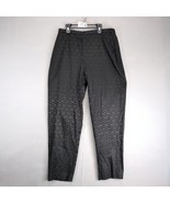 Vtg Josephine Chaus Satin Contrast Geometric Black Dress Pants Women&#39;s 1... - €21,40 EUR