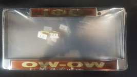 IOTA PHI THETA Fraternity Plastic License Plate Frame Black Divine 9 Frame OW-OW - £19.58 GBP