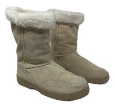 Dockers Women Bone Suede Fur Lined Mid Calf Boot Size 11M - €40,98 EUR