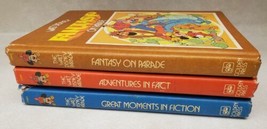 Lot of 3 Walt Disney Fantasy on Parade Great Moments in Fiction Fact Books - £27.08 GBP