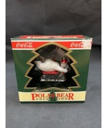 NEW Coca-Cola Bottle Polar Bear Christmas Ornament Winter Sledding Bear KG - €8,54 EUR
