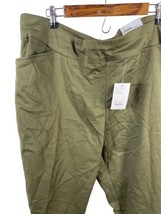 Croft &amp; Barrow Size 24W Pants The Effortless Stretch Pant Olive Green St... - £43.88 GBP