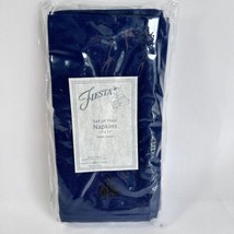 Fiesta 4 Cloth Napkins in Blue Fiestaware Linens  Dancing Lady Embroidery - £17.30 GBP