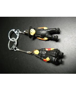 Key Chain Rubberish Amish Man and Woman in Modest Black Two Key Chains - £7.90 GBP