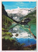 Postcard Lake Louise Glacier Clad Summit Mt Victoria Banff National Park Alberta - £3.09 GBP