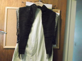 Mourning Capelet or Vest with Beading - £95.92 GBP