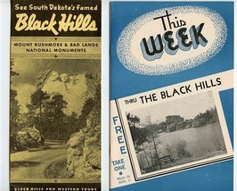 Lot of 1950&#39;s Black Hills of South Dakota Tourist Booklets Brochures and More  - £17.38 GBP
