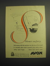 1948 Avon Tyres Ad - Silent Safety - $18.49