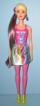 Barbie Color Reveal Shimmer Glitter Purple Tube 2020 Blonde Unrevealed Open Doll - £10.96 GBP