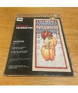Vintage Monarch Horizons Peppers Counted Cross Stitch Kit CS117 - $24.19 CAD