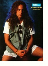 Mike Starr Alice in Chains teen magazine pinup clipping Rockline shorts - £2.75 GBP