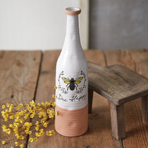 Large Bee Happy Vase - £46.78 GBP