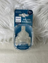 Philips Avent Anti-Colic Baby Bottle Slow Flow Nipple 2 Ct. Baby Bottle - £6.09 GBP