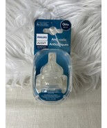 Philips Avent Anti-Colic Baby Bottle Slow Flow Nipple 2 Ct. Baby Bottle - £6.01 GBP