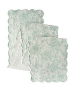 Pioneer Woman Agatha Quilted Table Runner Jade Green White 14 x 90-inch ... - €31,51 EUR