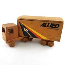 Vintage Allied Van Lines Moving Truck Wood Construction with Blocks 15 Inch - £118.42 GBP