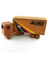 Vintage Allied Van Lines Moving Truck Wood Construction with Blocks 15 Inch - £118.42 GBP