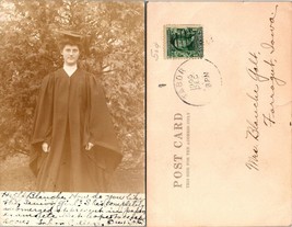 USA Iowa Tabor to Farragut Blanche York? Graduation Photo RPPC Antique Postcard - £30.29 GBP