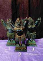 Garuda, Antique Style Bronze Angkor Khmer Style Standing Banteay Srei Statue - 4 - £1,127.21 GBP