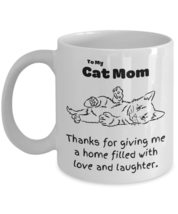 Cat Lover Gift, Home Filled With Love, Cute Coffee Mug For Cat Mom, For Mother&#39;s - £11.97 GBP+