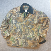 Vintage Camo Hunting Jacket Mens 3XL ADVANTAGE TIMBER BERNE GUNFLINT Out... - $49.49