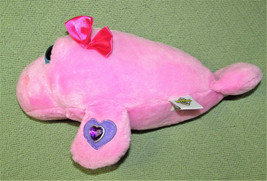 13&quot; Petting Zoo Pink Whale Peepers Purple Jewel Stuffed Animal Plush Toy Lovey - £12.37 GBP