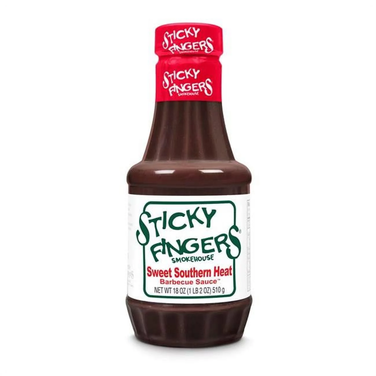 STICKY FINGERS SAUCE BBQ SWT SOUTHERN HEAT-18 OZ -Pack of 3 - £10.27 GBP