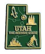 Utah the Beehive State Map Fridge Magnet - $6.99