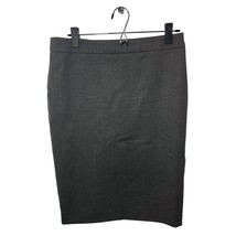 Escada Virgin Wool Pencil Skirt Kick Pleats Gray Grey Heather - EU 38 / ... - £41.56 GBP