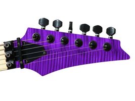 Pickguard Headstock Tremolo Skin Wrap Reskin for Guitars -872 - Purple F... - $27.99