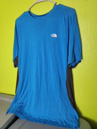 The North Face Shirt Mens Large Blue Short Casual Sports Cotton Lightweight - $34.30