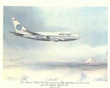 Pan American 1st Class Menu Clipper Constitution Arrives Tokyo 1976 Boei... - $27.72