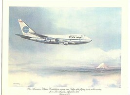 Pan American 1st Class Menu Clipper Constitution Arrives Tokyo 1976 Boeing 747SP - £22.15 GBP