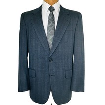 Burberry London Men&#39;s Blazer sz 40R 100% Wool Blue Check Sports coat jacket - £133.36 GBP