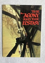 The Agony And The Ecstasy Original Movie Promo Book Program 1965 Sistine Chapel - £38.70 GBP