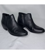 Sam Edelman &#39;Petty&#39; Black Leather Ankle Bootie Boot Women&#39;s 6M Side Zip EUC - $766.87 MXN