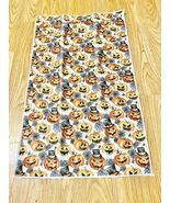 Halloween Hand Kitchen Dish Towel 24X15 Inch Pumpkins Hat Spider Webs Decor - $5.00