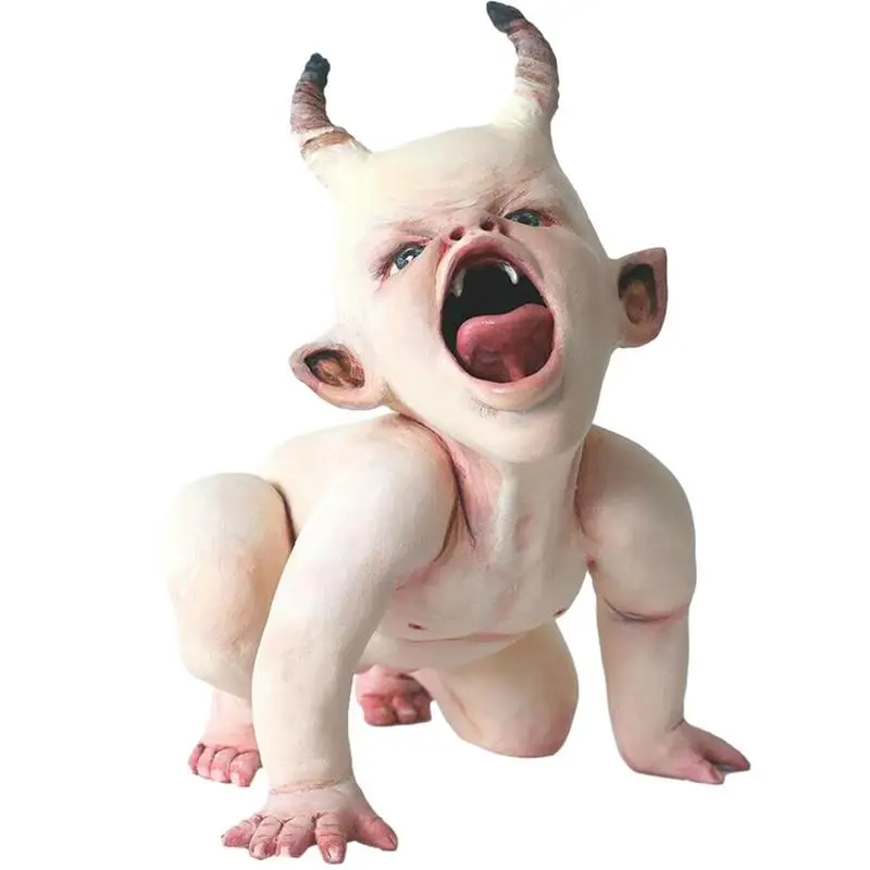 Halloween Horror Baby Statue Handmade Doll Crafts Resin Ornaments Halloween - £15.30 GBP+
