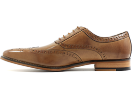 Stacy Adams Tinsley Wingtip Oxford Mens Shoes Tan Lace Up 25092-240 image 4