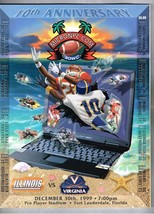 1999 Micronpc.com Bowl Game Program Illinois Fighting Illini Virginia Cavaliers - £102.61 GBP