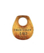 Vintage The Chancellor Hotel Coat Room Brass Metal Tag #180 - €23,96 EUR