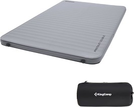 Kingcamp Double Self-Inflating Sleeping Pad With R Value 9.5, Camping, &quot; Grey. - £136.58 GBP