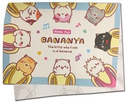 Bananya Banana Cat Memo Note Pad Anime Licensed NEW - $7.66