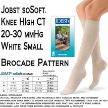 JOBST soSoft Brocade Knee HIgh CT 20-30mmHg White Small - $53.35