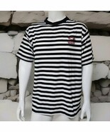 Vintage Alcatraz Prison Stripe T Shirt Adult Size 2XL Black San Francisc... - $38.14 CAD