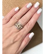 6US David Yurman Sterling Silver .925 &amp; 18K/750 Yellow Gold Buckle Ring - $692.98