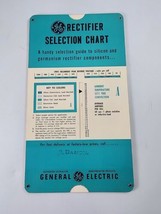 Vintage 1960s General Electric GE Rectifier Selection Slide Chart - $7.91