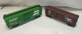 Lot Of 2 O Scale Train Cars - Lionel BN 6-6237 Boxcar &amp; K-Line Sante Fe 64238 - $22.98